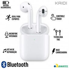Fone Bluetooth KNC-5601 Kaidi - Branco